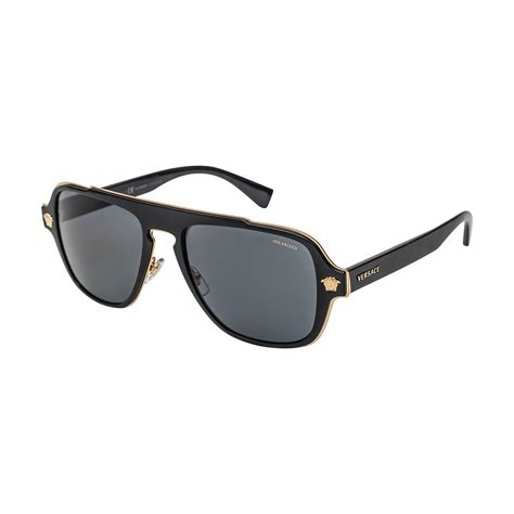 versace mens sunglasses macys|authentic black polarized Versace sunglasses.